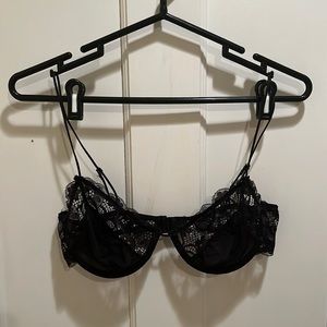 sheer& sexy black lingerie bra from urban outfitters, size 34c
